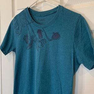 Fossil Size Large Blue T-Shirt Teal